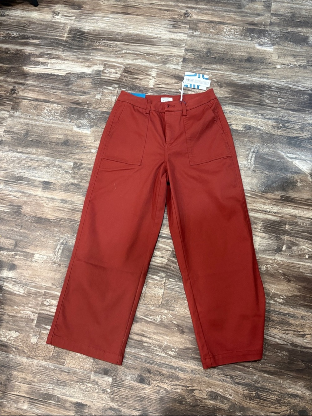 Market & Spruce Wide-Leg Pants in Rust Red